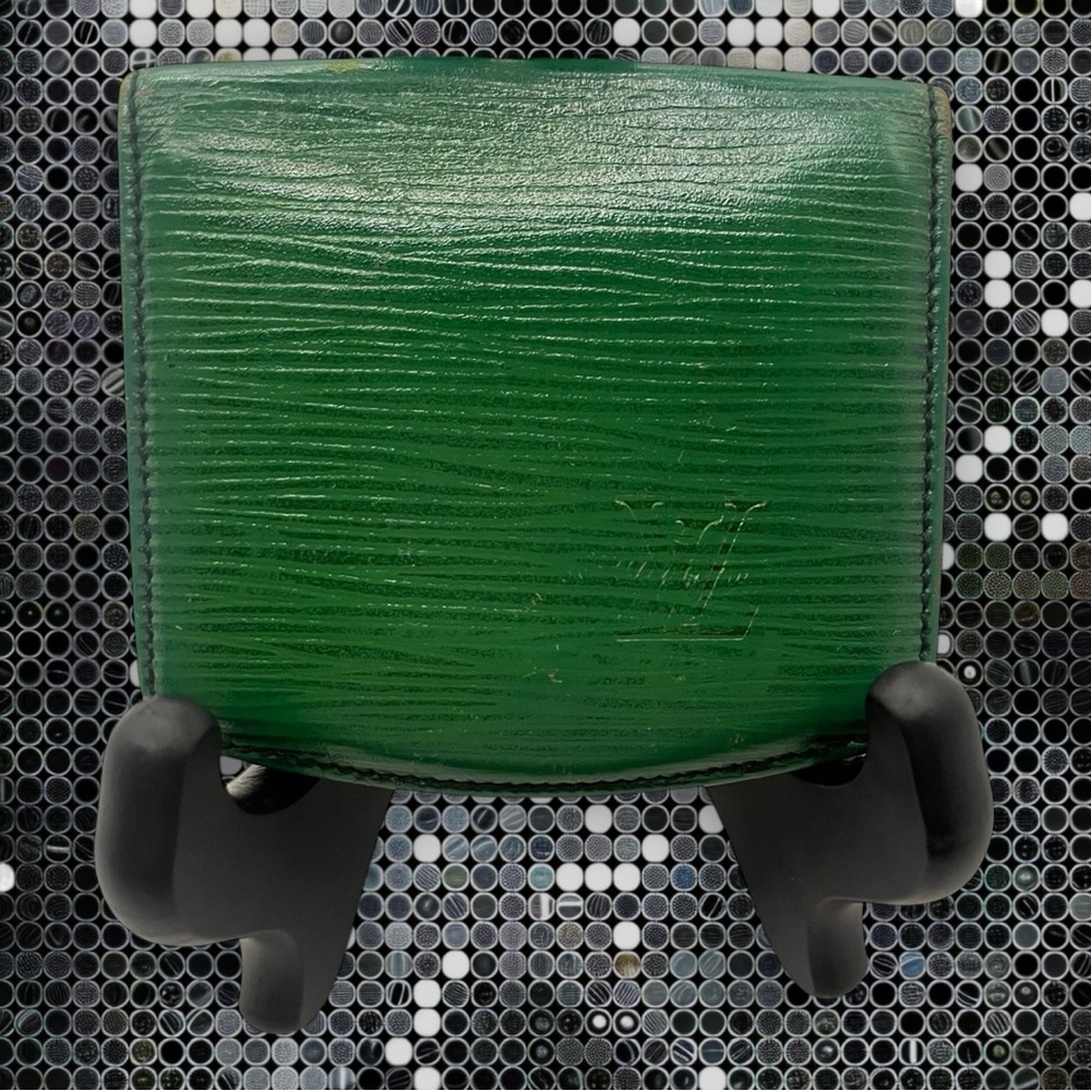 LOUIS VUITTON LV โMalletierโ Vintage Paris Green ๐ EPI Vintage Card Holder EUC ๐ - Picture 5 of 12